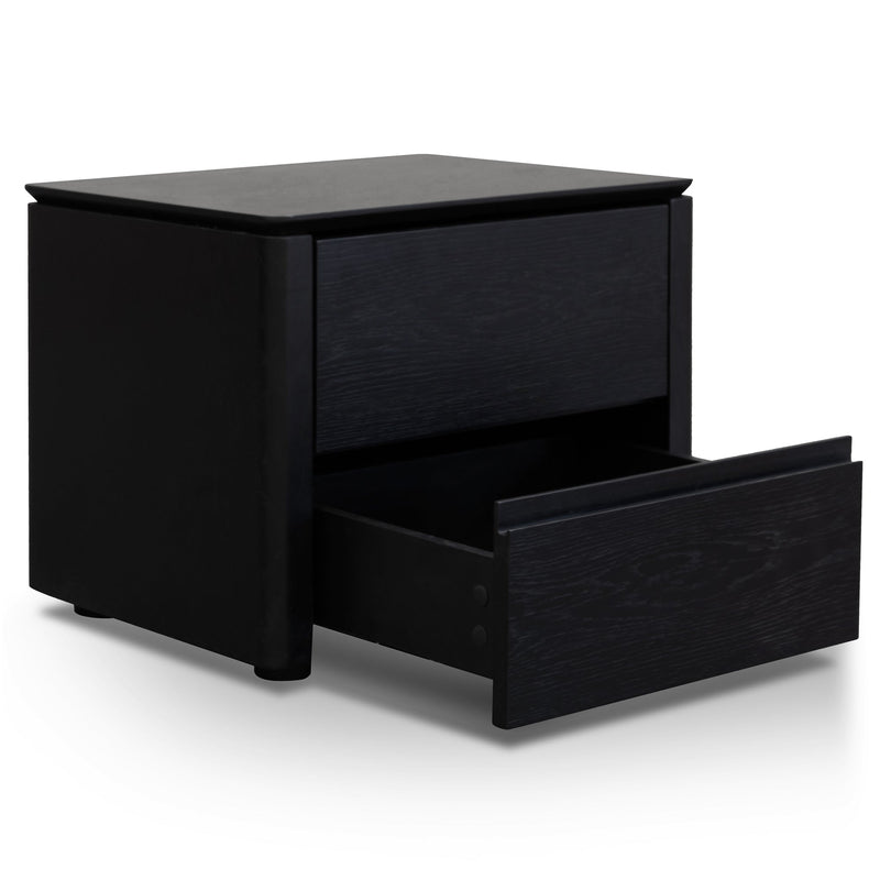 CST2844-CN - Bedside Table - Black Oak Veneer