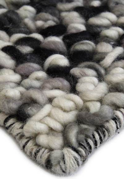 Volume rug - Grey Dust (Grey) Hand-Woven Wool Rug by Bayliss